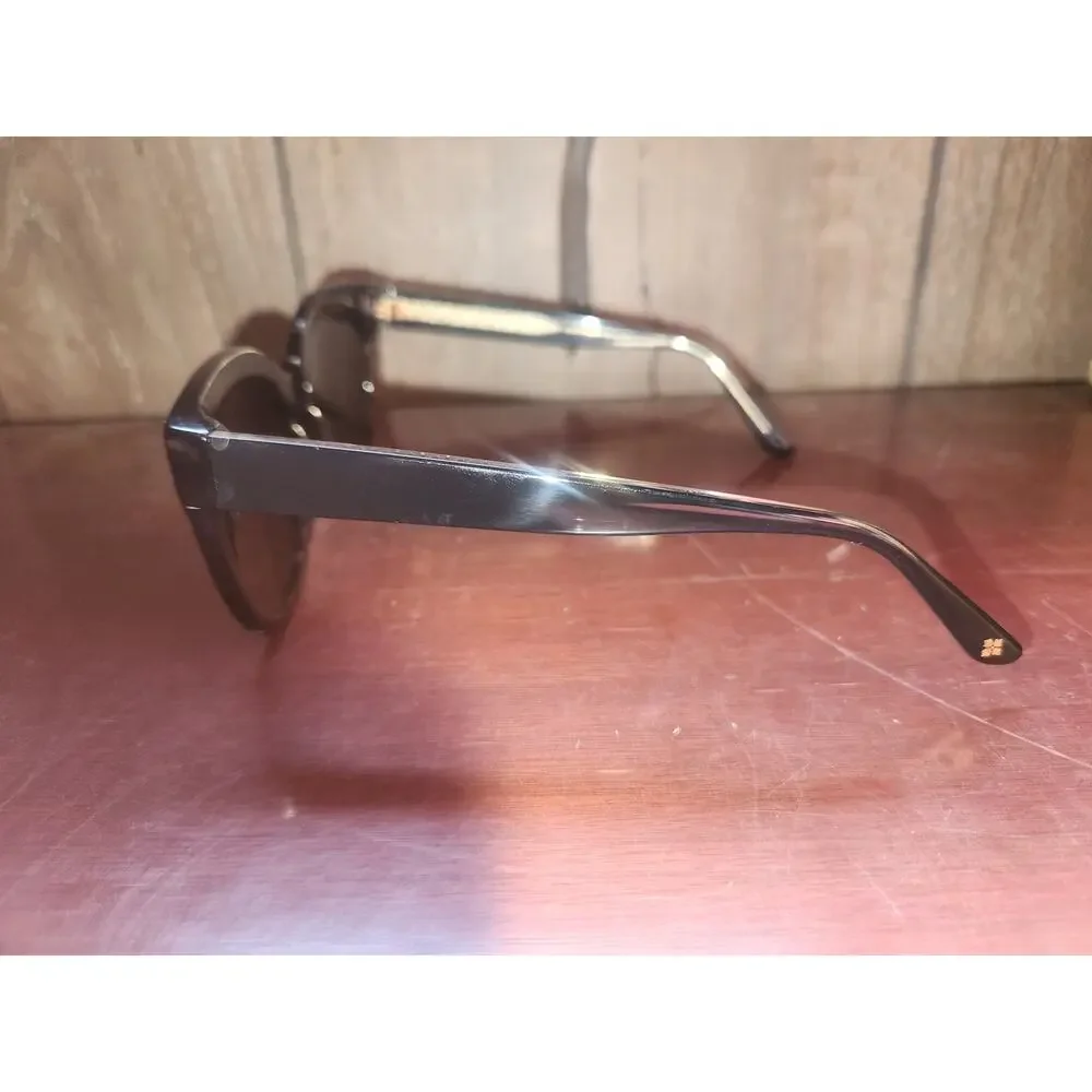 Patricia Nash Audrey Sunglasses Black & Grey Crystal Cat Eye NWT New in Box